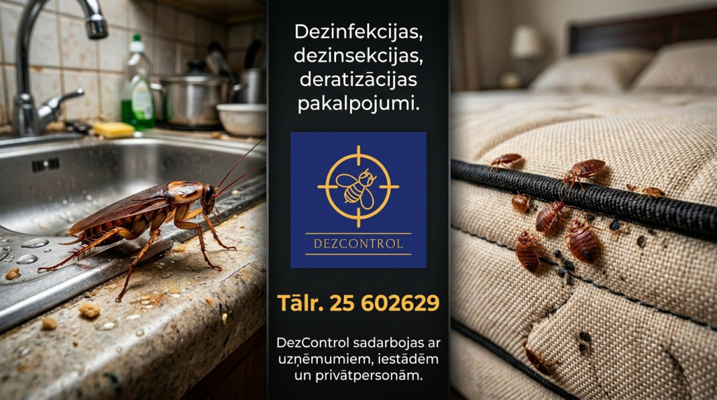 Kukaiņi un to atstātās pēdas dzīvoklī